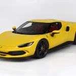 Legnépszerűbb Ferrari 296 GTB Hybrid 2021 Giallo Modena vitrinnel Limitált